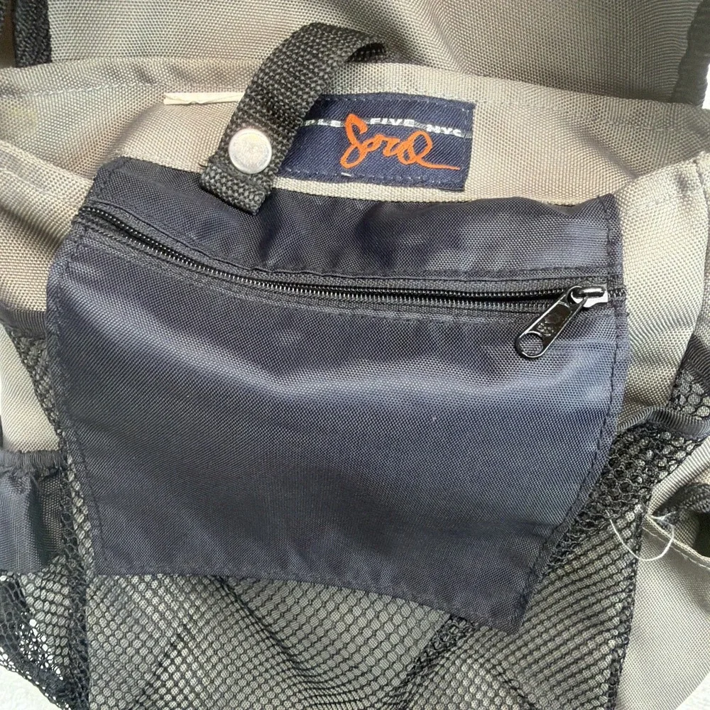 Vintage Triple Five Soul 555 Messenger Bag Orange Gray Y2K Crossbody Streetwear